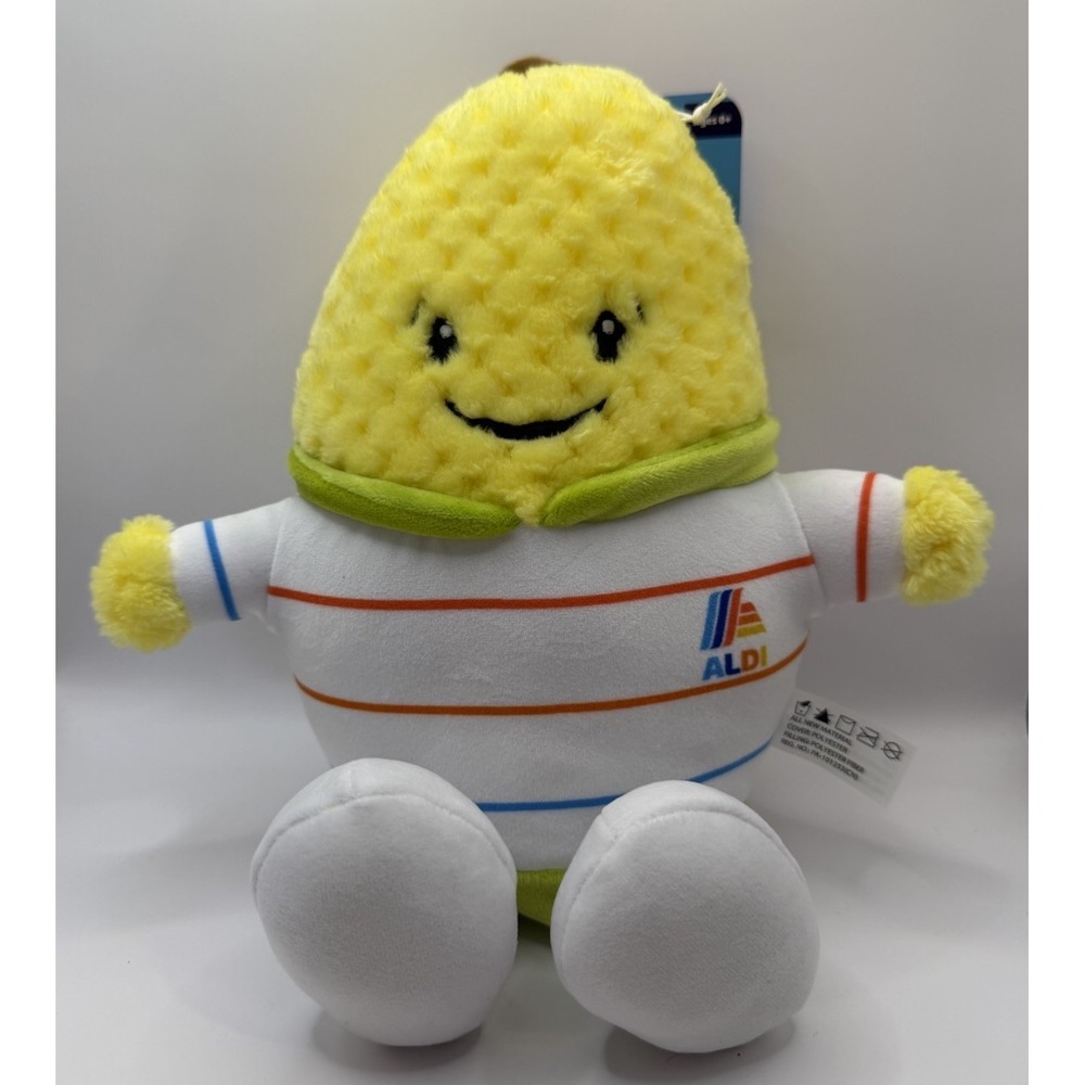 Aldi Produce Crew Corn Plush Toy Carter Soft Stuffed Collectible Shirt‎ Kids